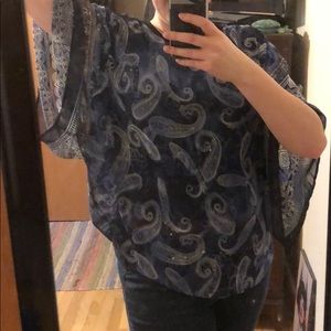 Blue Paisley overshirt